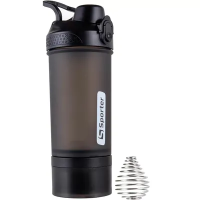 Шейкер Sporter Shaker 1109 прозоро чорний матовий, 550 мл
