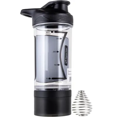 Шейкер Sporter Shaker 9021 чорний, 500 мл