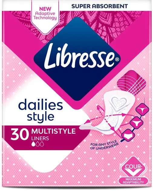 Прокладки щоденні гігієнічні Libresse Dailies Style Multistyle, 30 шт