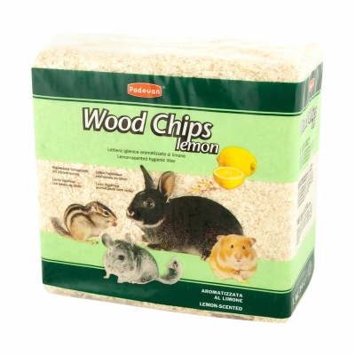 Наполнитель для грызунов Padovan Wood chips Лимон, 1 кг