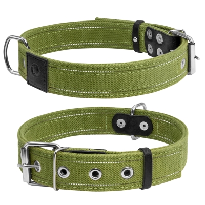 Ошейник Collar из хлопчатобумажной ленты двойной, ширина 35 мм, длина 51-63 см