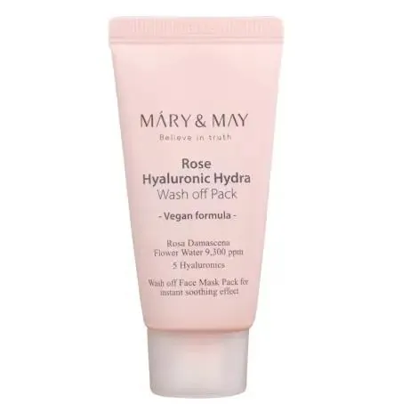 Маска Mary&May очищуюча з екстрактом троянди та гіалуронової кислоти, 30 г