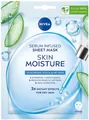 Маска тканинна для обличчя Nivea Зволоження шкіри збагачена сироваткою (81984), 1 шт
