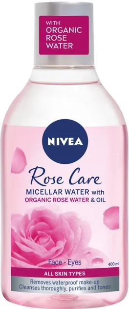Міцелярна вода Nivea Rose Care Догляд троянди двофазна (82366), 400 мл