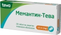Мемантин-Тева таблетки, п/плен. обол. по 10 мг №28 (14х2)