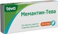 Мемантин-Тева таблетки, в/плів. обол. по 20 мг №28 (14х2)