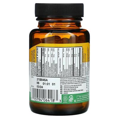 Витамины группы В Country Life Coenzyme B-Complex, 60 капсул