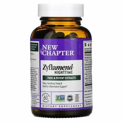 Здоровый сон New Chapter Zyflamend Nighttime, 60 капсул