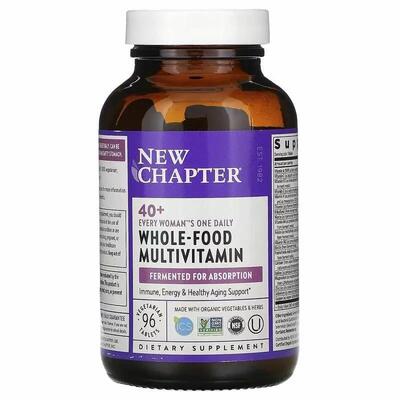 Мультивитамины для женщин 40+ New Chapter Every Woman's One Daily Mult, 96 таблеток