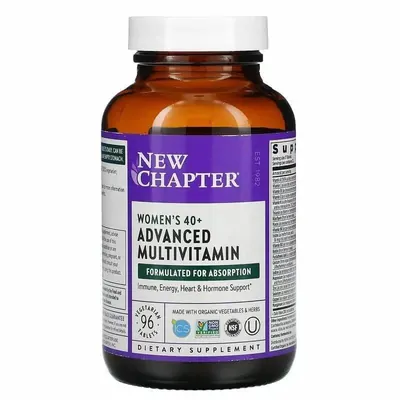 Мультивітаміни для жінок 40+ New Chapter Woman's Advanced 40+ Multivitamin, 96 таблеток