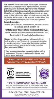 Мультивитамины для мужчин New Chapter One Daily Every Man's Multivitamin, 72 вегетарианские таблетки
