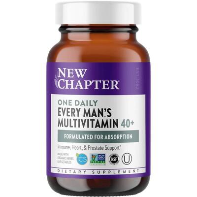 Мультивитамины для мужчин 40+ New Chapter One Daily Every Man's Multivitamin, 72 таблетки