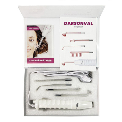 Аппарат Дарсонваль Ridni Beauty RD-DRS-1308 с неоновым газом и набором электродов (4 штуки)