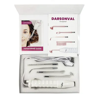 Апарат Дарсонваль Ridni Beauty RD-DRS-1308 з неоновим газом і набором електродів (4 штуки)
