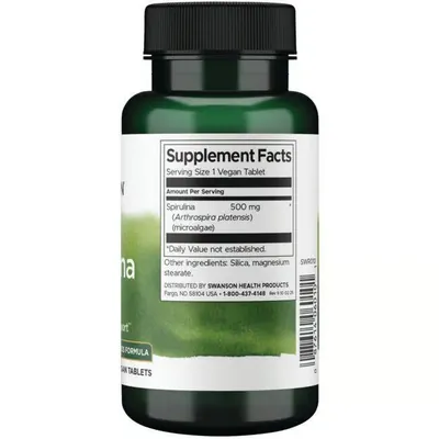 Спіруліна Swanson Spirulina 500 мг таблетки №180