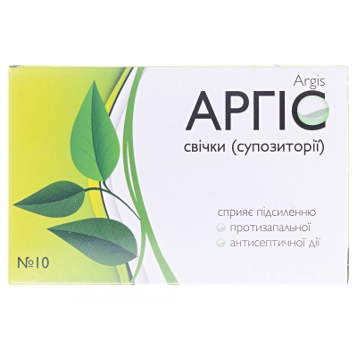 Аргис фитосвечи с хлорофиллиптом супп. по 1,4 г №10