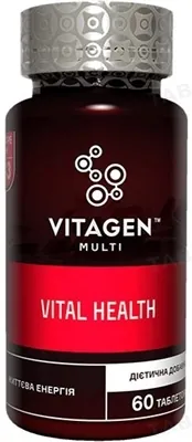 Вітаджен №33 VITAL HEALTH таблетки №60
