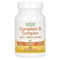 Комплекс витаминов группы B с L-метилфолатом Super Nutrition Complete B Complex with L-Methylfolate, 60 растительных капсул