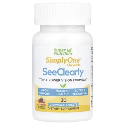 Комплекс для підтримки зору Super Nutrition SimplyOne See Clearly лісові ягоди, 30 жувальних таблеток