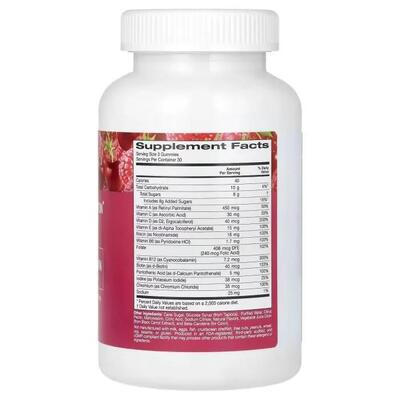 Мультивитамины для женщин California Gold Nutrition Womens Multivitamin Gummies вкус вишня, клубника и малина, 90 жевательных конфет