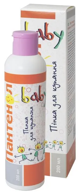Пінка для купання Panthenol Baby Пантенол Бейбі Фармаком рожева, 200 мл