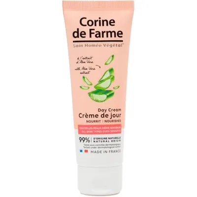 Крем для обличчя Corine de Farme Aloe Vera поживний для всіх типів шкіри, 50 мл