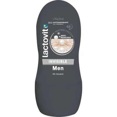 Дезодорант кульковий Lactovit Men Invisible FDA чоловічий, 50 мл