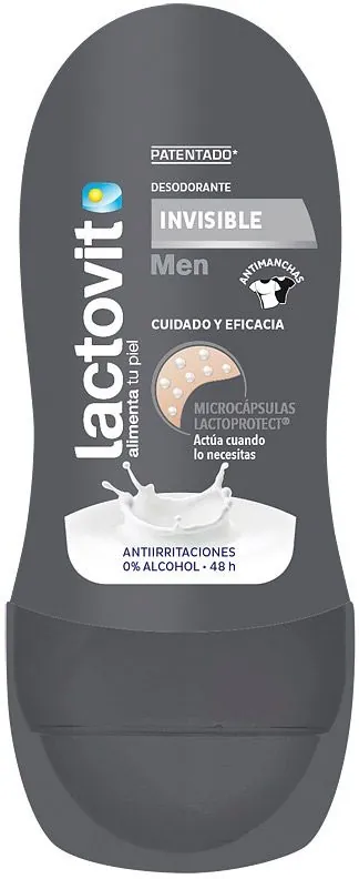Дезодорант кульковий Lactovit Men Invisible FDA чоловічий, 50 мл