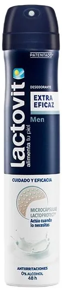 Дезодорант спрей Lactovit Men Extra Effective 48h чоловічий, 200 мл