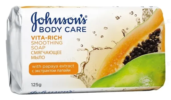 Мило Johnson's Body Care Vita Rich пом'якшувальне з екстрактом папайї, 125 г