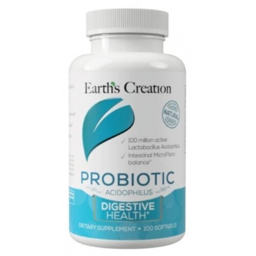 Пробиотик Ацидофилус Earth's Creation Probiotic Acidophilus, 100 гелевых капсул