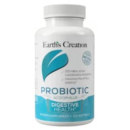 Пробіотик Ацидофілус Earth's Creation Probiotic Acidophilus, 100 гелевих капсул