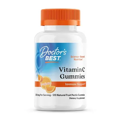 Вітамін С Doctor's Best Vitamin C Gummies з апельсиновим смаком, 120 жувальних таблеток