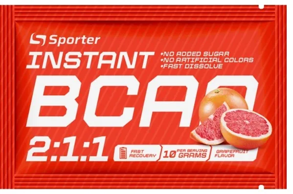 Амінокислоти Sporter Instant BCAA 2:1:1 грейпфрут, 10 г