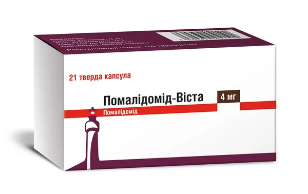 Помалідомід-Віста капсули тв. по 4 мг №21 (7х3)