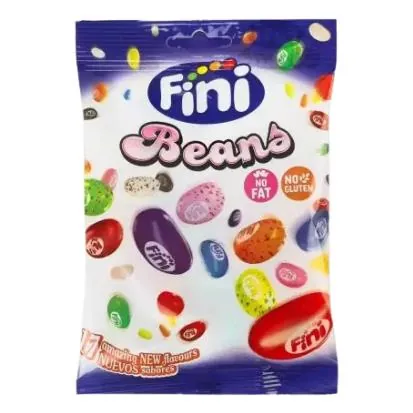 Цукерки желейні Fini Beans фруктові жувальні боби, 85 г