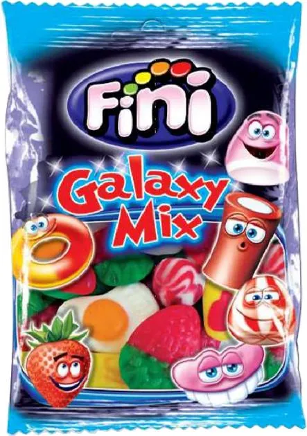 Цукерки желейні Fini Galaxy Mix Фруктові жувальні, 90 г