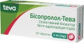 Бисопролол-Тева таблетки по 5 мг №30 (10х3)