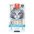 Рідкі ласощі для котів Wanpy Functional Creamy Lickable Treat Hairball Control для виведення шерсті, тріска-курка, 70 г (5 стіків по 14 г)