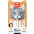 Рідкі ласощі для котів Wanpy Creamy Lickable Treats Chicken & Crab з куркою та крабом, 70 г (5 стіків по 14 г)