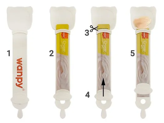 Ложка Wanpy Plastic Spoon для рідких ласощів у стіках