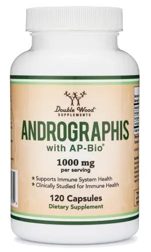 Андрографис Double Wood Andrographis 1000 мг, 120 капсул
