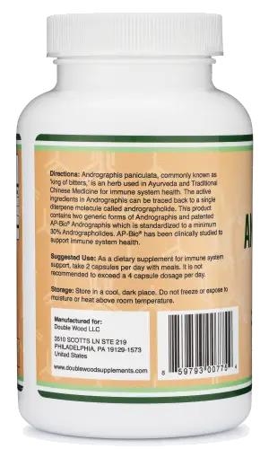 Андрографис Double Wood Andrographis 1000 мг, 120 капсул