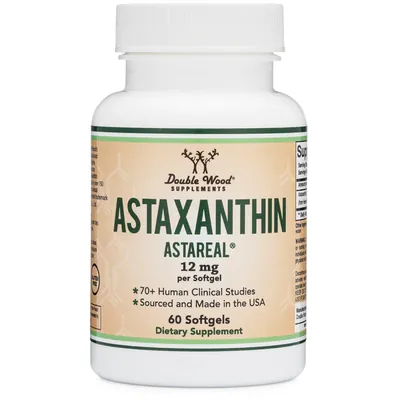 Астаксантин Double Wood Astaxanthin 12 мг, 60 гелевих капсул