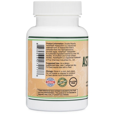 Астаксантин Double Wood Astaxanthin 12 мг, 60 гелевих капсул