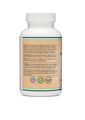 Бакомайнд экстракт Бакопы Double Wood Bacomind Bacopa Extract 150 мг, 210 капсул
