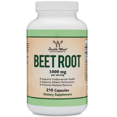 Корінь буряку Double Wood Beet Root 1000 мг, 210 капсул
