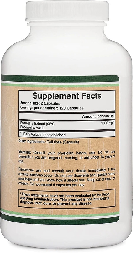 Босвеллия Double Wood Boswellia 1000 мг, 240 капсул