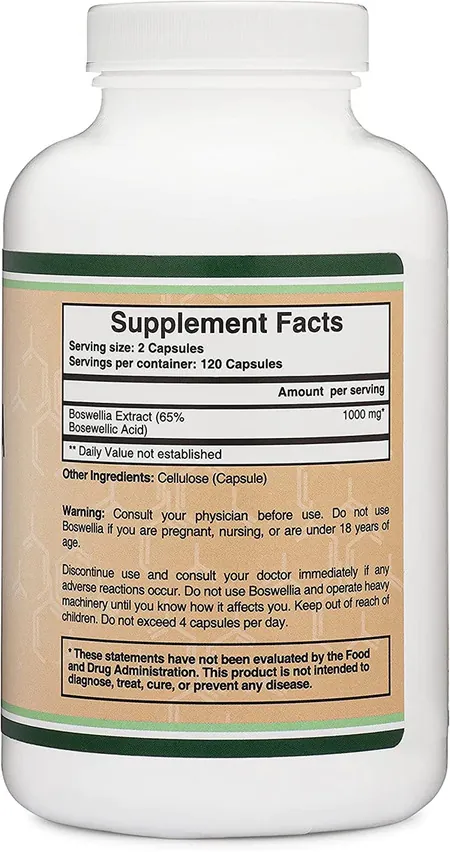 Босвелія Double Wood Boswellia 1000 мг, 240 капсул