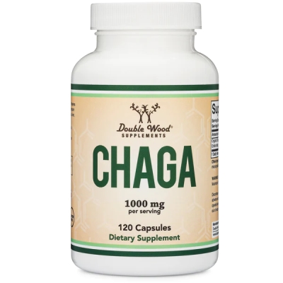 Гриб Чага Double Wood Chaga Mushroom 1000 мг, 120 капсул